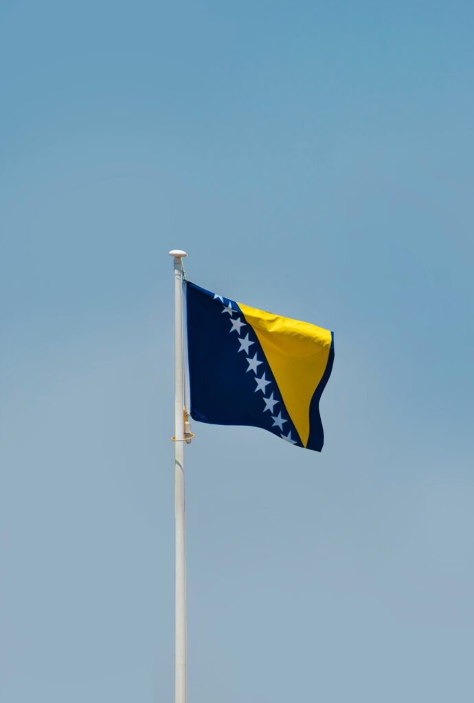 Vlag van Bosnië en Herzegovina