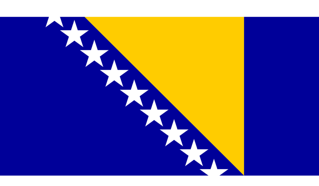 Ontwerp vlag van Bosnië-Herzegovina