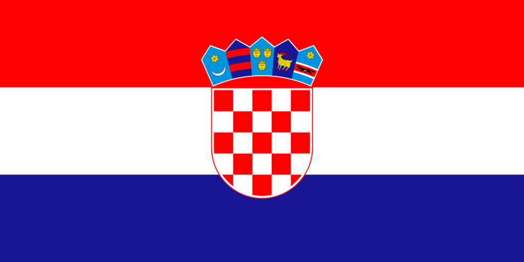 Ontwerp vlag van Kroatië