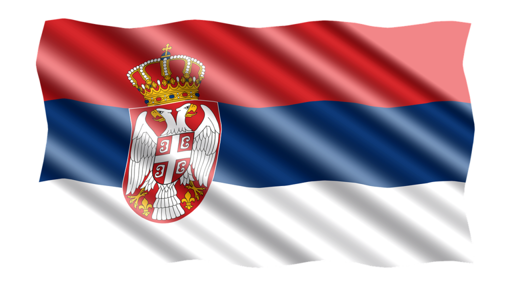 Ontwerp vlag van Servië