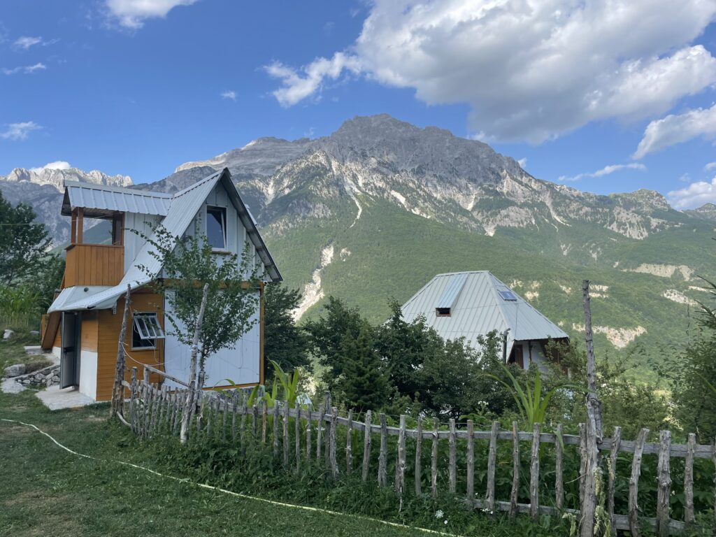 Guesthouse in dorpje Theth in de Albanese Alpen