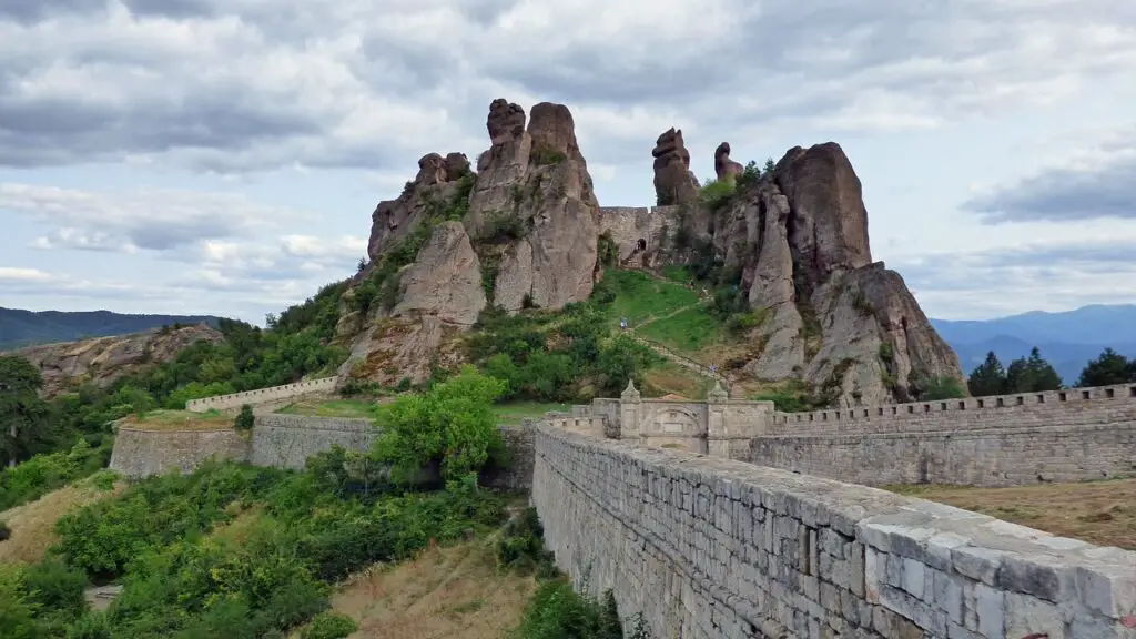 Uitzicht Belogradchik Fortress in Bulgarije