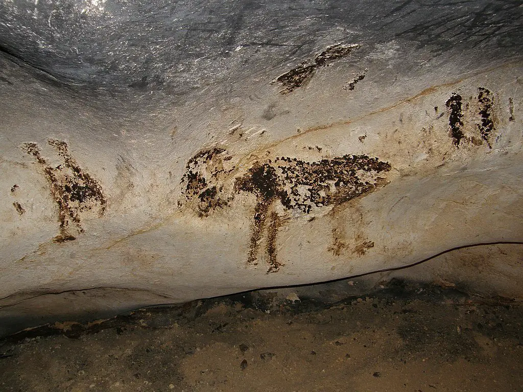 Zoömorfe (dierlijke figuren) tekeningen in Magura Cave