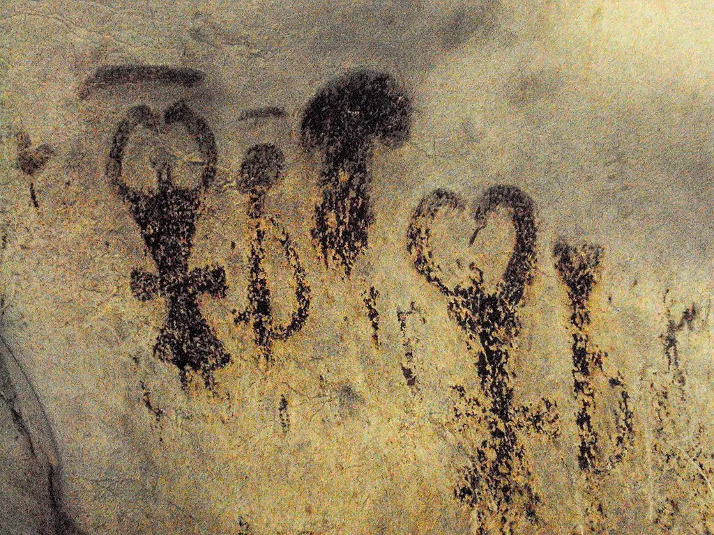Symbolische figuren in Magura Cave