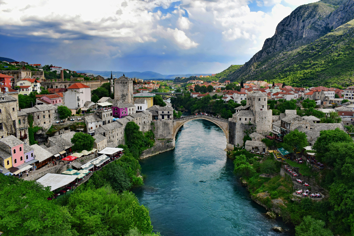 Koudste rivier ter wereld Neretva en Stara Cuprija in Mostar