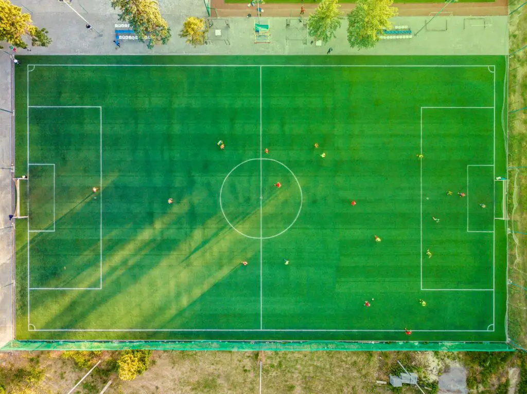 Voetbalveld in Albanië