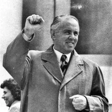 Dictator en leider van Albanië, Enver Hoxha