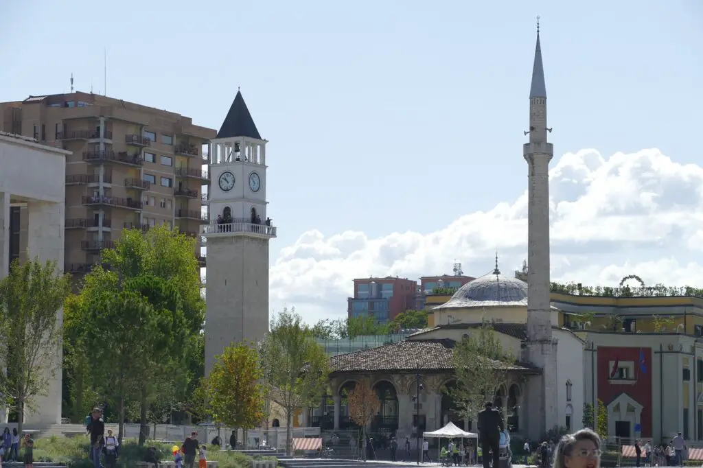 Et'hem Bey Moskee in Tirana in Albanië